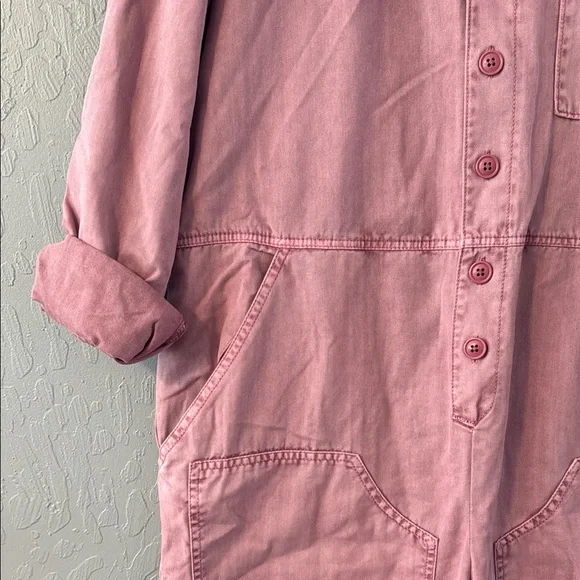 Universal Thread Pink Corduroy Jumpsuit Relaxed Fit - Picture 3 of 9